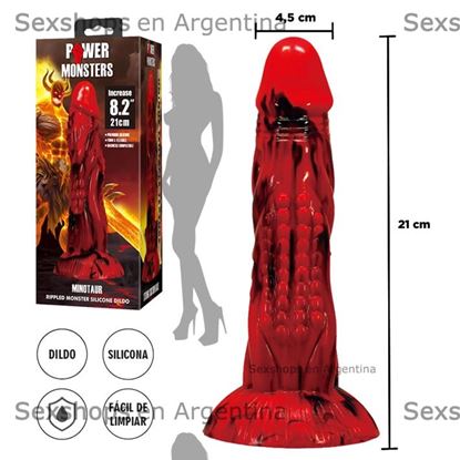 Monster dildo de silicona con sopapa